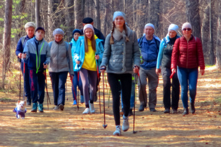 Занятие Скандинавской ходьбой